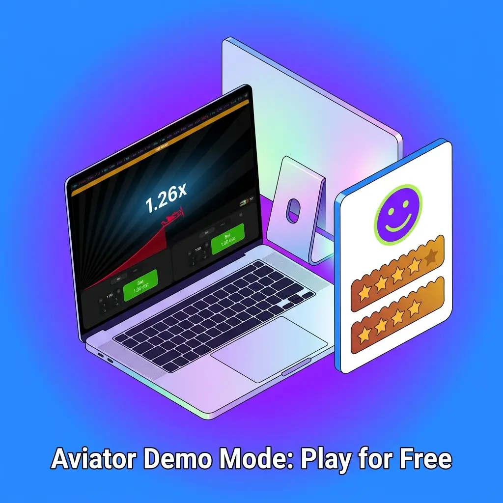 Aviator demo mode gameplay showing virtual balance, multiplier climb, and dual bet options for free practice