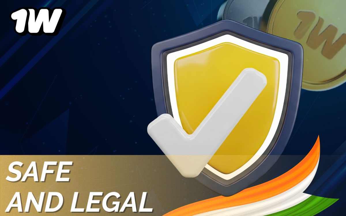 1win Curaçao licensed betting platform with SSL encryption, safe and legal for Indian players