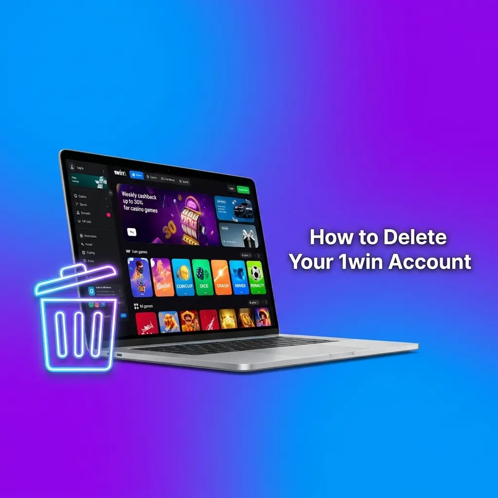 Step-by-step guide on how to delete your 1win account by contacting support for permanent closure